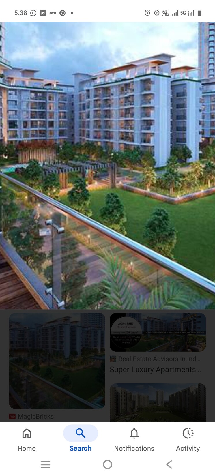 Garden, godrej-woods 4 Bedroom 2288 Sq.Ft. Apartment In Sector 43 Noida 9084378