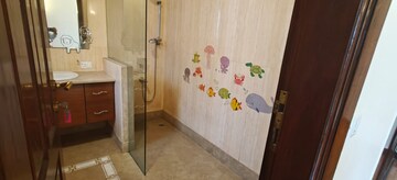 Bathroom in 4 BHK Builder Floor at Panchsheel Enclave – for Rent