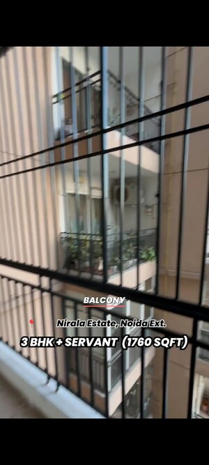 Balcony in 3 BHK Apartment at Nirala Estate, Tech Zone 4 Greater Noida – for Sale