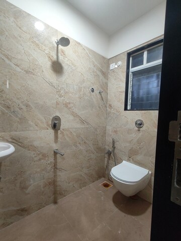 Bathroom in 1.5 BHK Apartment at Dinaco Darshan CHS, Dahisar West – for Rent