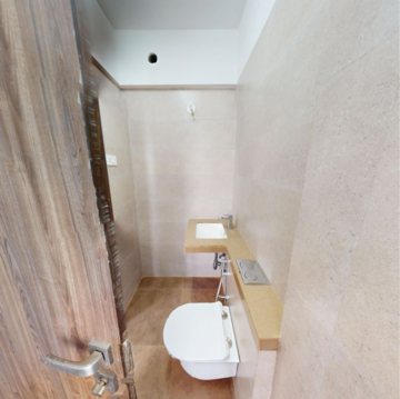 Bathroom in 2 BHK Apartment at Raymond Ten X Habitat, Swastik Garden – for Rent
