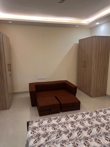 Bedroom in 2 BHK Builder Floor at Ansal Sushant Lok I, Sector 43 – for Rent