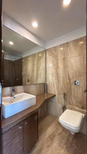 Bathroom in 3 BHK Apartment at Ekta Trinity, Santacruz West – for Rent