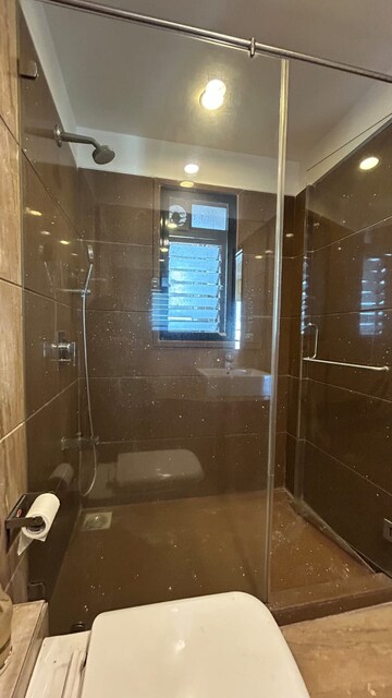 Bathroom in 3 BHK Apartment at Ekta Imperial Residency, Juhu – for Rent
