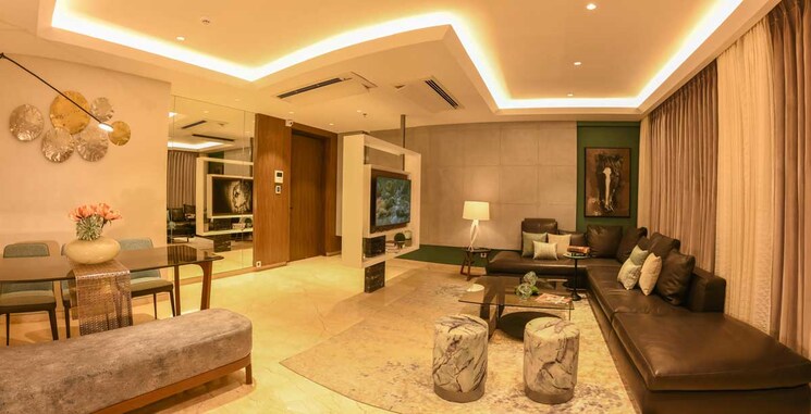 Living Room, hermes-212-riverwalk 3.5 Bedroom 2200 Sq.Ft. Apartment In Kalyani Nagar Pune 9084999