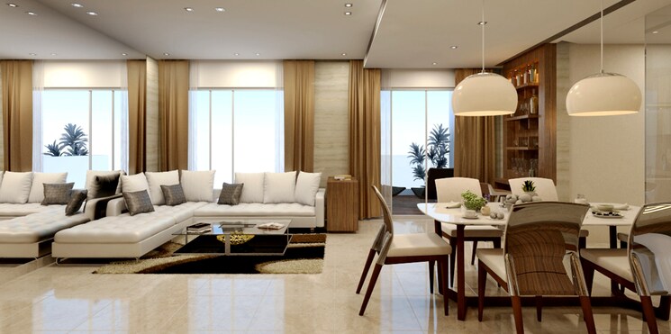 Living Room, hermes-212-riverwalk 3.5 Bedroom 2200 Sq.Ft. Apartment In Kalyani Nagar Pune 9084999
