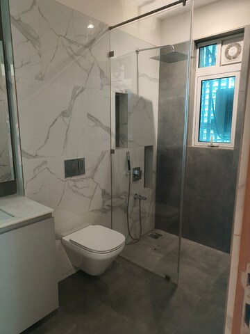 Bathroom in 3 BHK Apartment at Enpar Lotus 101 Worli Residences, Lower Parel – for Rent