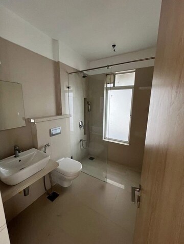 Bathroom in 3 BHK Apartment at Soham Crystal Spires, Ghodbunder Road – for Rent