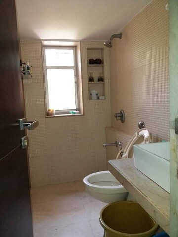 Bathroom in 2 BHK Apartment at Orchid Apartment Khar West, Khar West – for Rent