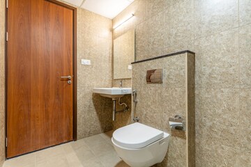 Bathroom in 2 BHK Apartment at Brigade Cornerstone Utopia, Varthur – for Rent