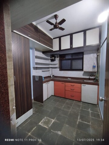 Kitchen in 1 RK Apartment at Ashokvan Apartments, Dahisar East – for Rent