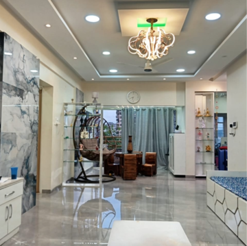 Living Room in 3 BHK Apartment at Kumar Papillon, Sutarwadi – for Rent