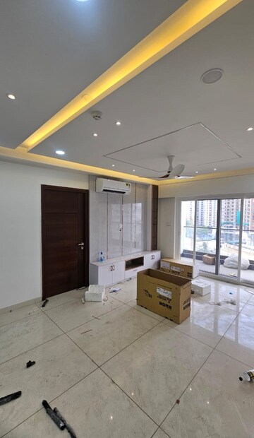 Living Room in 4 BHK Apartment at Aparna Luxor Park, Kondapur – for Rent