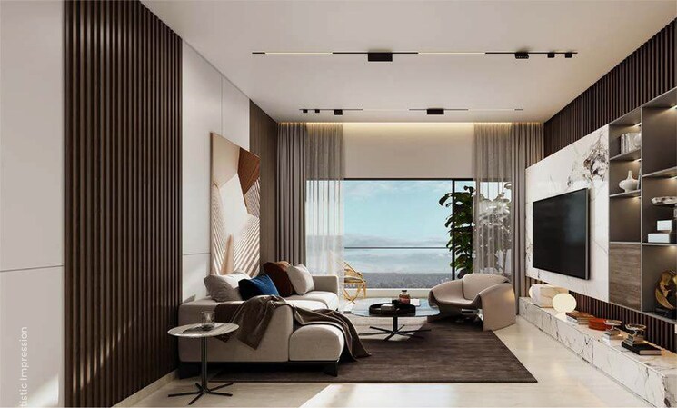 Living Room, vasupujya-neco-park-central 3 Bedroom 1250 Sq.Ft. Apartment In Kharadi Pune 9085557