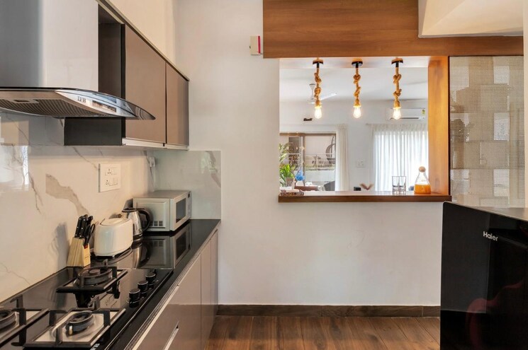 Kitchen, pilerne 2 Bedroom 1400 Sq.Ft. Apartment In Pilerne Goa 9082796