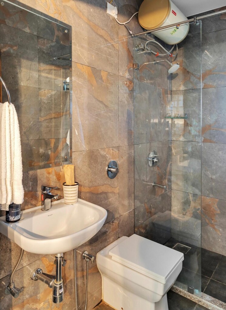 Bathroom, pilerne 2 Bedroom 1400 Sq.Ft. Apartment In Pilerne Goa 9082796