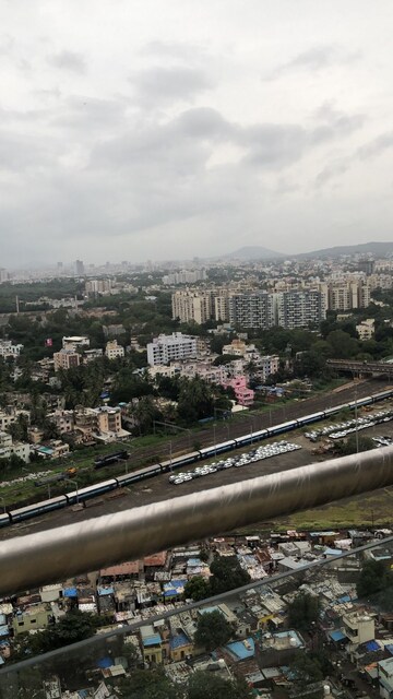 Balcony in 2 BHK Apartment at Runwal The Central Park, Chinchwad – for Rent