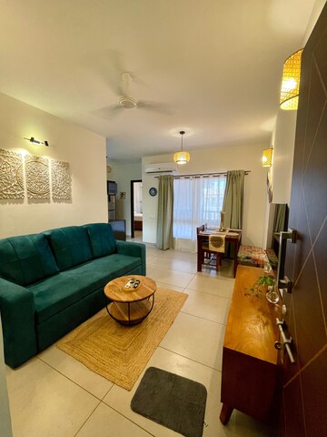 Living Room in 1 BHK Apartment at Siolim – for Rent