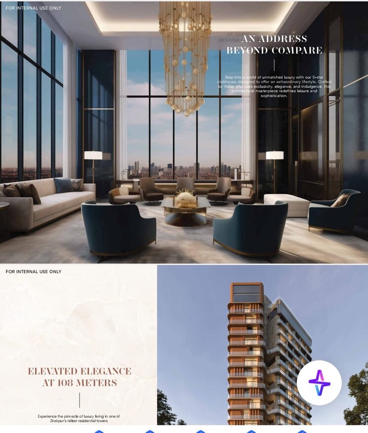 Living Room, ambala highway 3.5 Bedroom 2650 Sq.Ft. Apartment In Ambala Highway Zirakpur 9085870