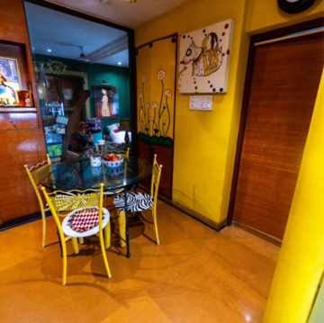 Living Room in 4 BHK Apartment at Payal CHS Varsova, Versova – for Rent