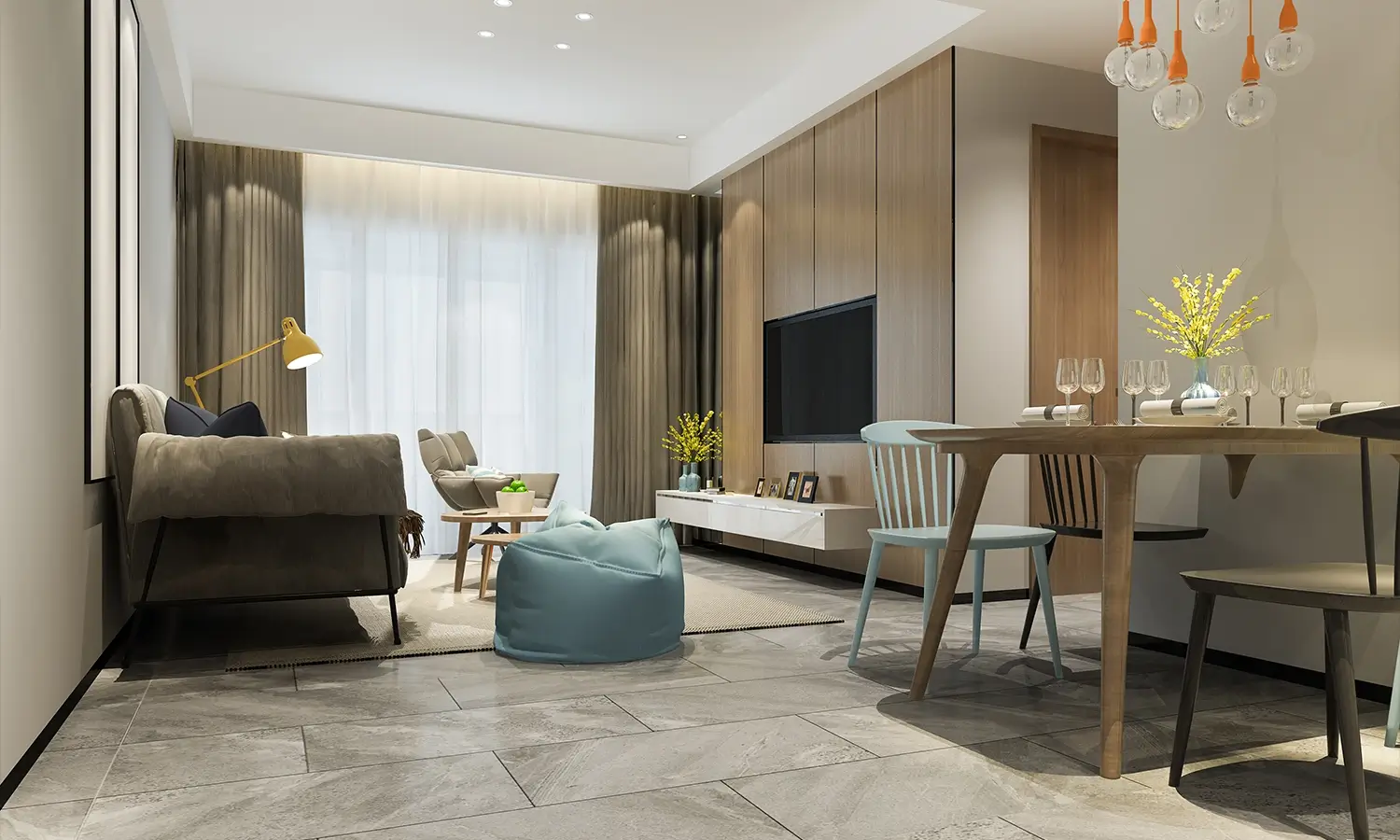 Living Room in 1 BHK Apartment at Juinagar – for Sale