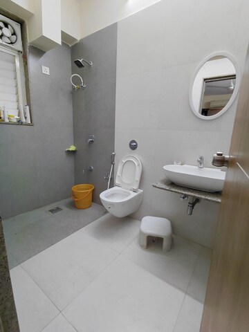 Bathroom in 3 BHK Apartment at Memnagar – for Rent