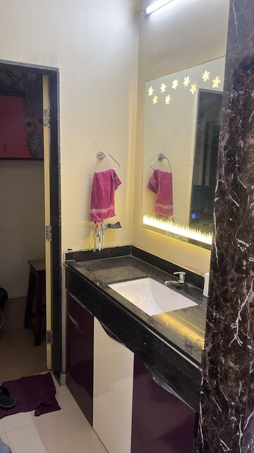 Bathroom in 2 BHK Apartment at Indiabulls Park, New Panvel – for Rent