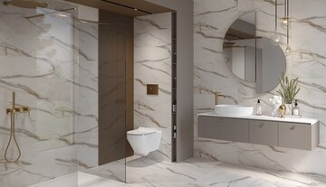 Bathroom in 2 BHK Builder Floor at Khodna Kalan – for Sale