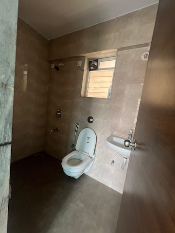 Attached Bathroom in 1 BHK Apartment at Cosmos Habitat, Majiwada – for Rent