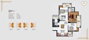 Master Plan in 3 BHK Apartment at Sublime Spring Elmas, Sector 12 Greater Noida – for Sale