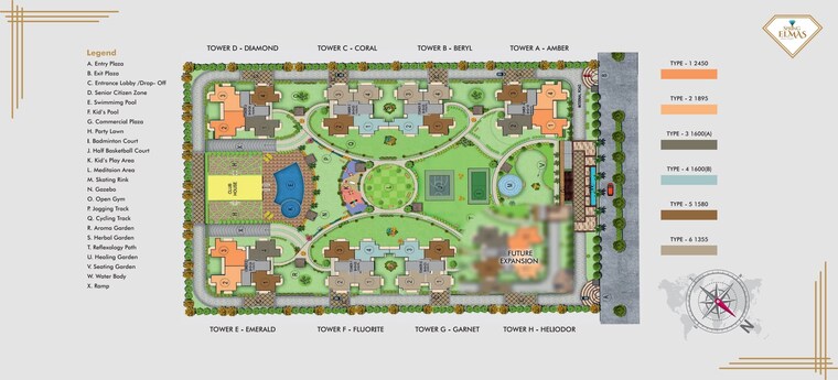 Master Plan, sublime-spring-elmas 3 Bedroom 1355 Sq.Ft. Apartment In Sector 12 Greater Noida Greater Noida 9086682