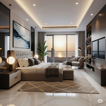 Bedroom in 3 BHK Apartment at Indiabulls Estate And Club, Sector 104 – for Sale