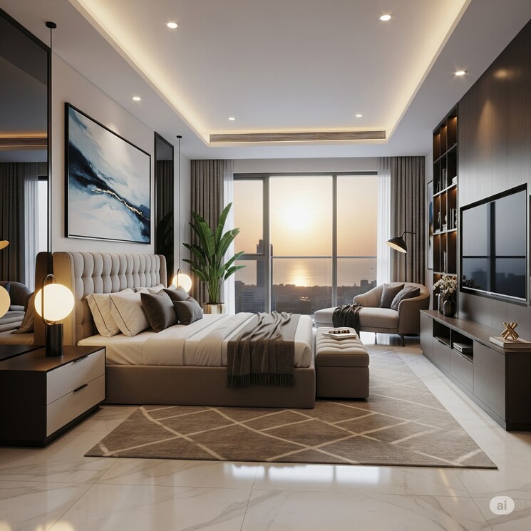 Bedroom, indiabulls-estate-and-club 3 Bedroom 2900 Sq.Ft. Apartment In Sector 104 Gurgaon 9086690
