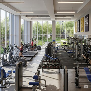 Gym in 3 BHK Apartment at Indiabulls Estate And Club, Sector 104 – for Sale