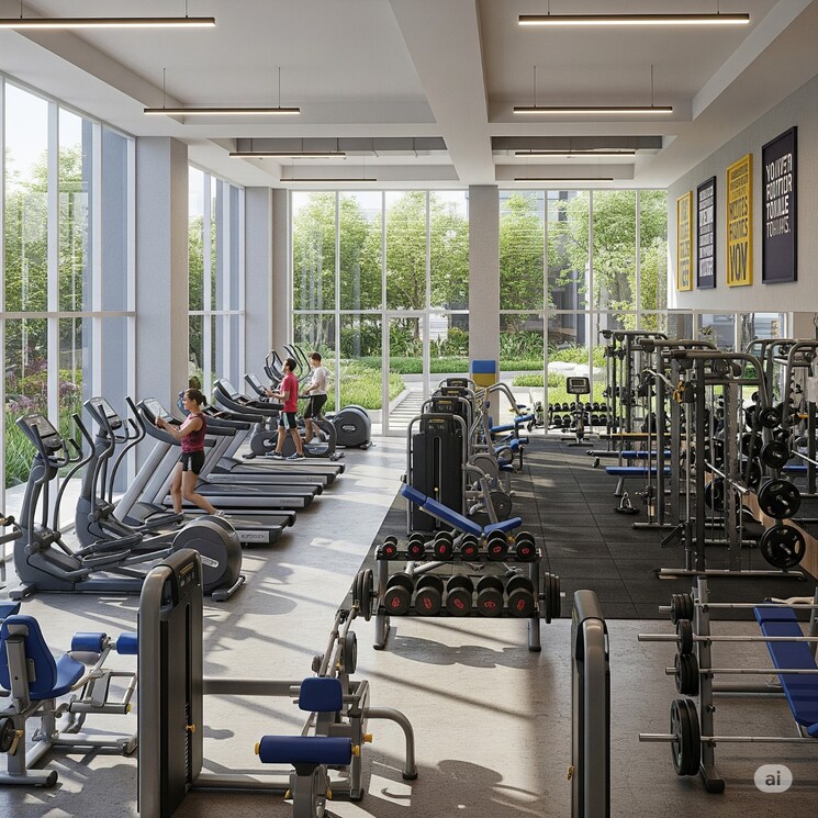 Gym, indiabulls-estate-and-club 3 Bedroom 2900 Sq.Ft. Apartment In Sector 104 Gurgaon 9086690