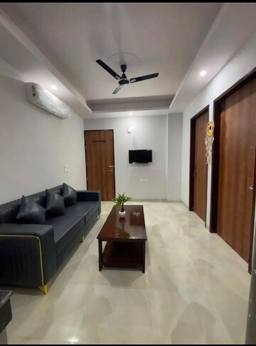Living Room in 1 BHK Builder Floor at Freedom Fighters Enclave – for Rent