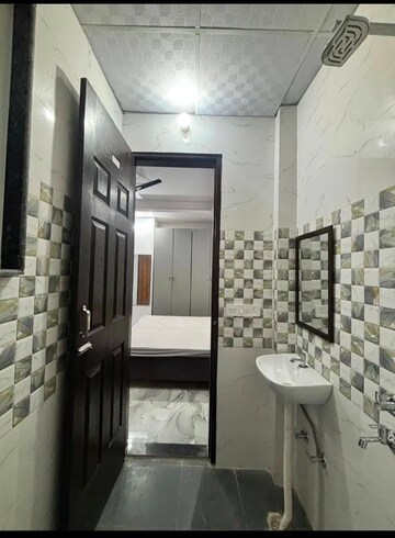 Living Room in 1 BHK Builder Floor at Freedom Fighters Enclave – for Rent