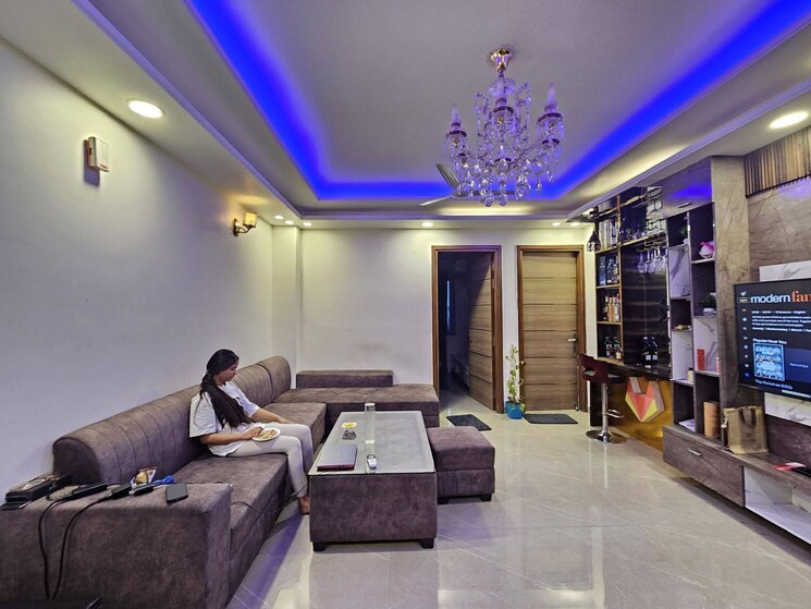 Living Room, saket 3 Bedroom 1800 Sq.Ft. Builder Floor In Saket Delhi 9086764