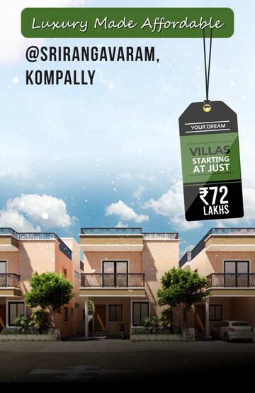 3 BHK Villa – Exterior View View at Srirangavaram - for Sale