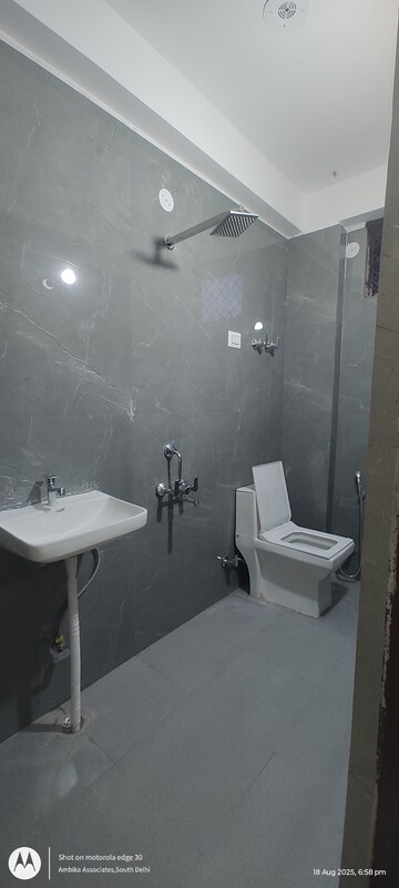 Bathroom in 1 BHK Builder Floor at Chattarpur – for Rent