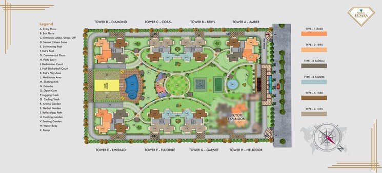 Master Plan, sublime-spring-elmas 4 Bedroom 2450 Sq.Ft. Apartment In Sector 12 Greater Noida Greater Noida 9086797