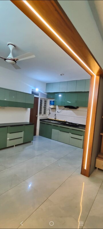 Kitchen in 3 BHK Apartment at Sadhna Skywalk Mangalam, Zundal – for Rent