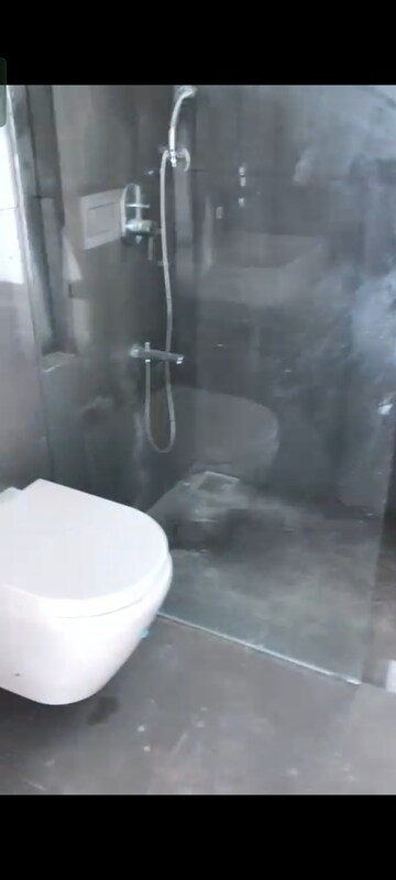 Bathroom in 3 BHK Apartment at Soham Crystal Spires, Ghodbunder Road – for Rent