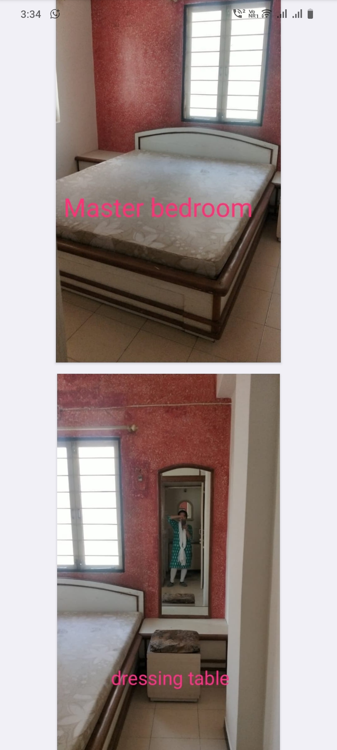 2 BHK + Study Room Apartment For Rent in Bakeri Sujal Apartments
