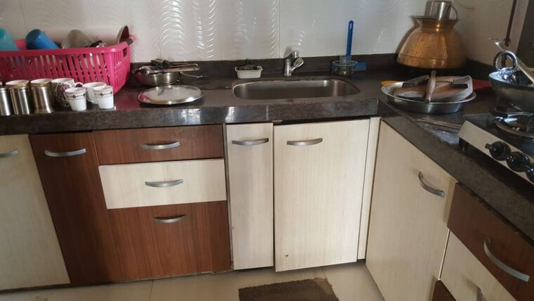 Kitchen, highland-residency-chsl 2 Bedroom 620 Sq.Ft. Apartment In Balkum Pada Thane 9086874