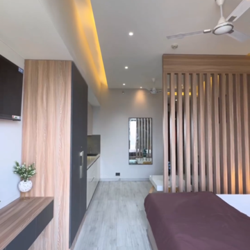 Bedroom in Studio Apartment at Galaxy Blue Sapphire Plaza, Haibatpur – for Rent