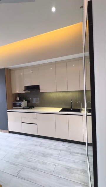 Kitchen in Studio Apartment at Galaxy Blue Sapphire Plaza, Haibatpur – for Rent