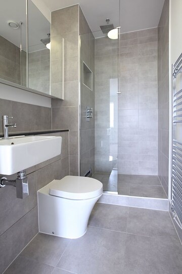 Bathroom in 3 BHK Apartment at Saket – for Rent
