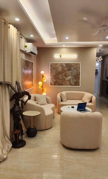 Living Room in 3 BHK Builder Floor at Freedom Fighters Enclave – for Rent