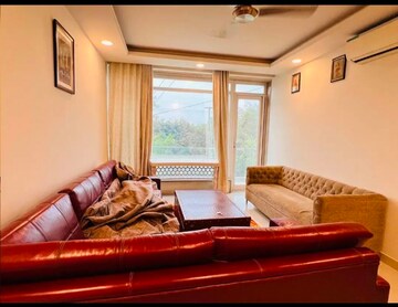 Living Room in 3 BHK Builder Floor at Freedom Fighters Enclave – for Rent